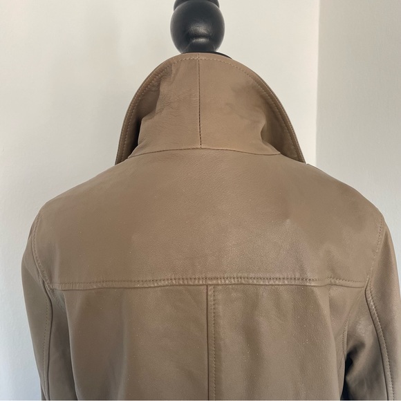 ESPRIT Faux Leather Moto Jacket - Warm Gray/Taupe/Tan - Picture 4 of 12